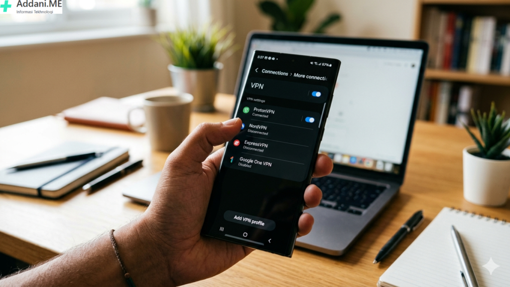 cara menggunakan VPN bawaan Hp Samsung